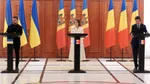Nicușor Dan, declarații de presă comune cu Maia Sandu și Volodimir Zelenski