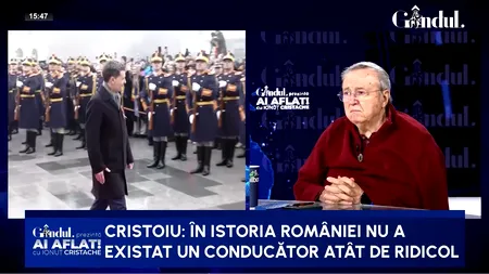 Ion Cristoiu dă un verdict necruțător: „Nu a existat în istoria României un conducător atât de ridicol ca Nicușor Dan”