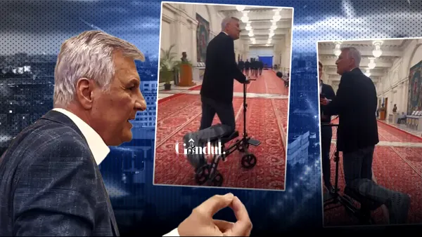 Scandalul PSD-USR pe trotinetă continuă. După ce a ajuns subiect de glume USR-iste pentru că a venit la Parlament cu o trotinetă medicinală, senatorul Zamfir deplânge politizarea „simbolului copilăriei”