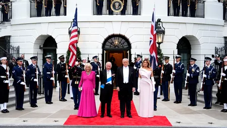Dineu la Casa Albă în onoarea Regelui Charles. Cum a arătat cea mai elegantă seară, din ultimii 20 de ani, de la reședința președintelui Trump