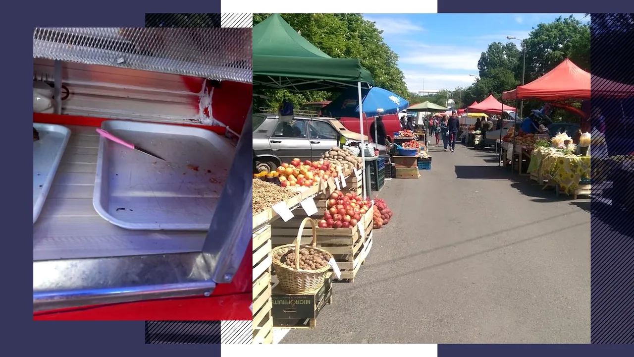 Amenzi record ANPC în Piața pentru tarabagiii din Piața volantă Eroilor din București. Marfă pe trotuar, alimente mizerabile, lipsă de autorizații