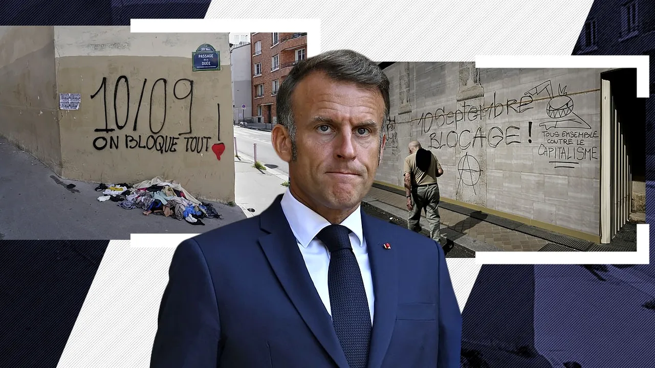„BLOCĂM TOTUL”: Din 10 septembrie, Franța se pregătește pentru proteste masive pe fondul nemulțumirilor față de președinția „centristului” Macron