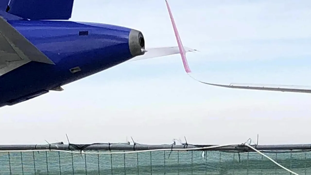 VIDEO | Două avioane s-au ciocnit pe aeroportul Suceava