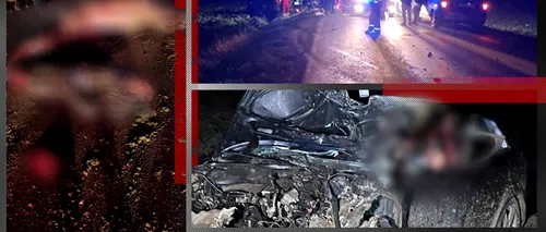 FOTO - VIDEO | Accident groaznic în Ilfov: Un șofer a intrat într-o căruță. Au murit atât el, cât și căruțașul și calul acestuia. „Are acul la 190 km/h” / Imagini cu puternic impact emoțional