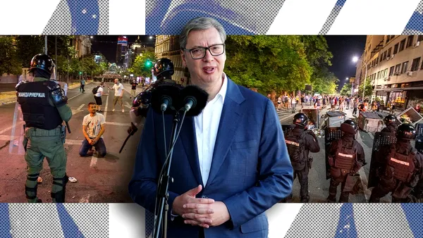 Studenții sârbi continuă PROTESTELE împotriva regimului Vučić. „Să nu se schimbe doar culoarea bastonului folosit pentru a bate oamenii”