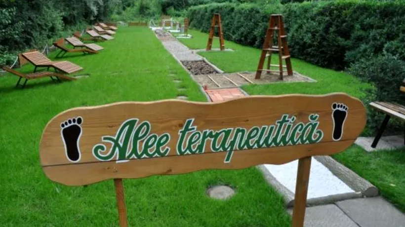 Grădină Senzorială în care oamenii pot păși desculți, experimentând adevărate terapii de relaxare. Proiectul este unic în România
