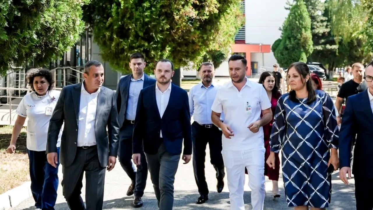 Ministrul Sănătății, însoțit de președintele CJ Olt, la spitalul județean din Slatina