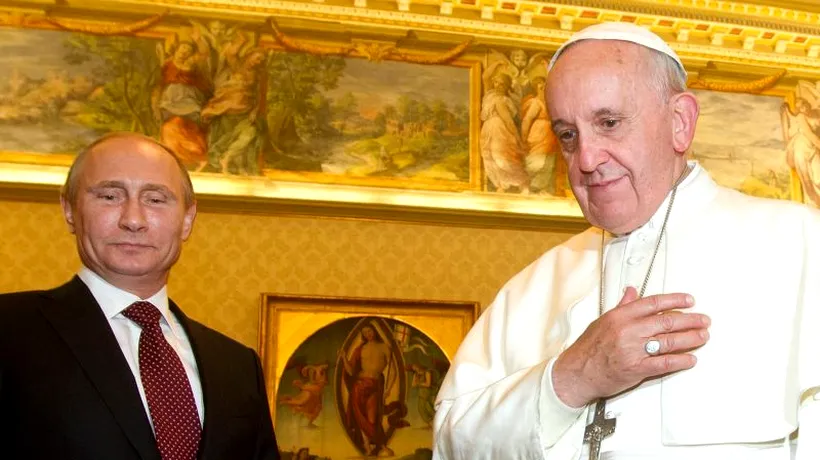 Papa Francisc și Vladimir Putin susțin o soluționare pașnică a conflictului din Siria

