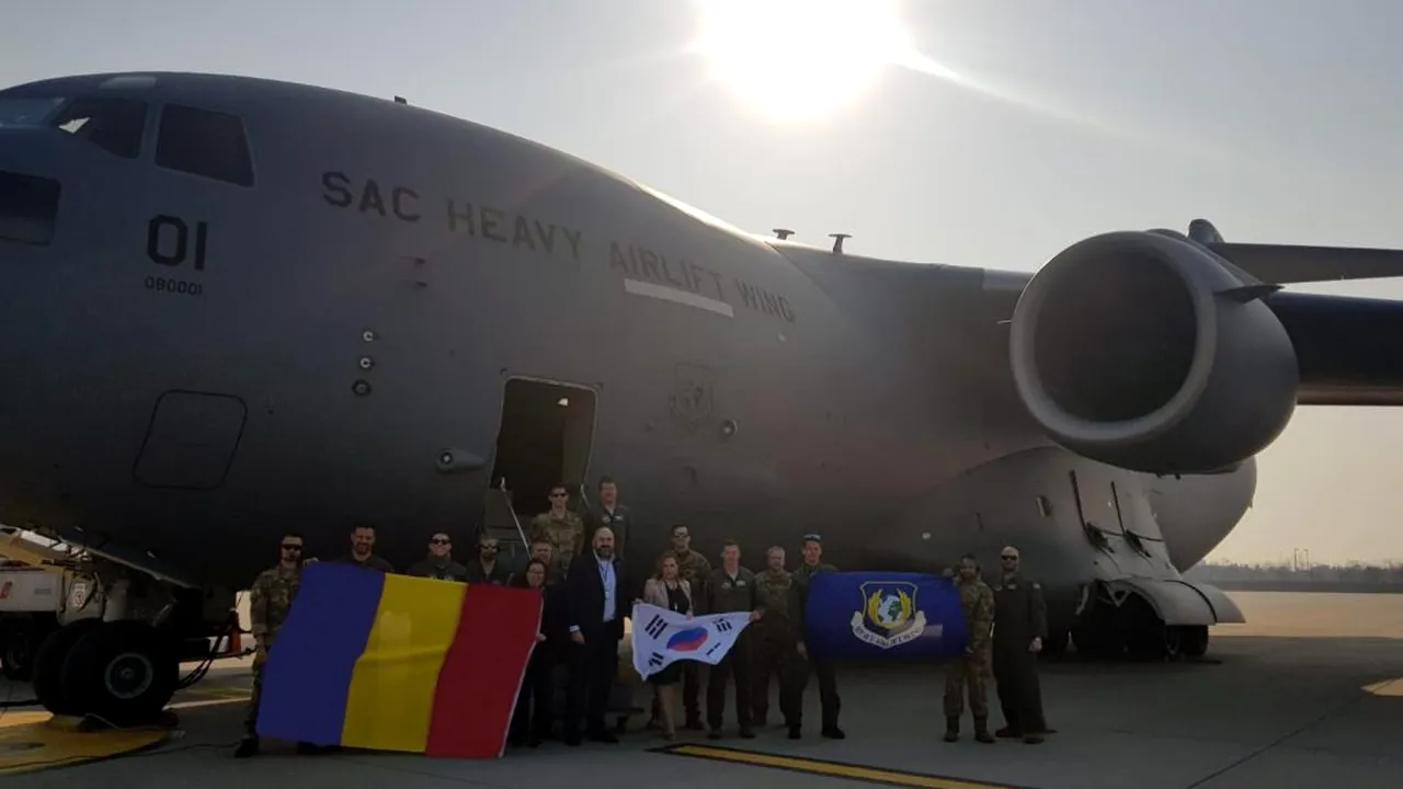 SOLIDARITATE. Al doilea transport cu echipament medical din Coreea de Sud a aterizat la Otopeni - VIDEO