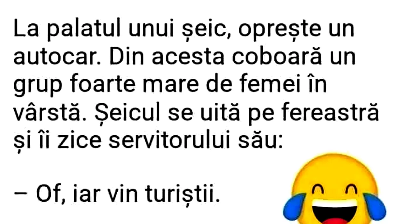 BANCUL ZILEI | La palatul unui șeic, oprește un autocar
