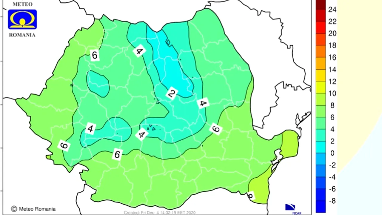 Prognoza pentru următoarele patru săptămâni în România. Vremea va începe să se răcească