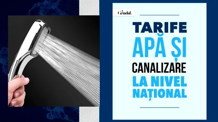 TOP 3 tarife apă potabilă și canalizare în România, în luna septembrie 2026. Unde sunt cele mai mari/mici prețuri și cât plătesc bucureștenii
