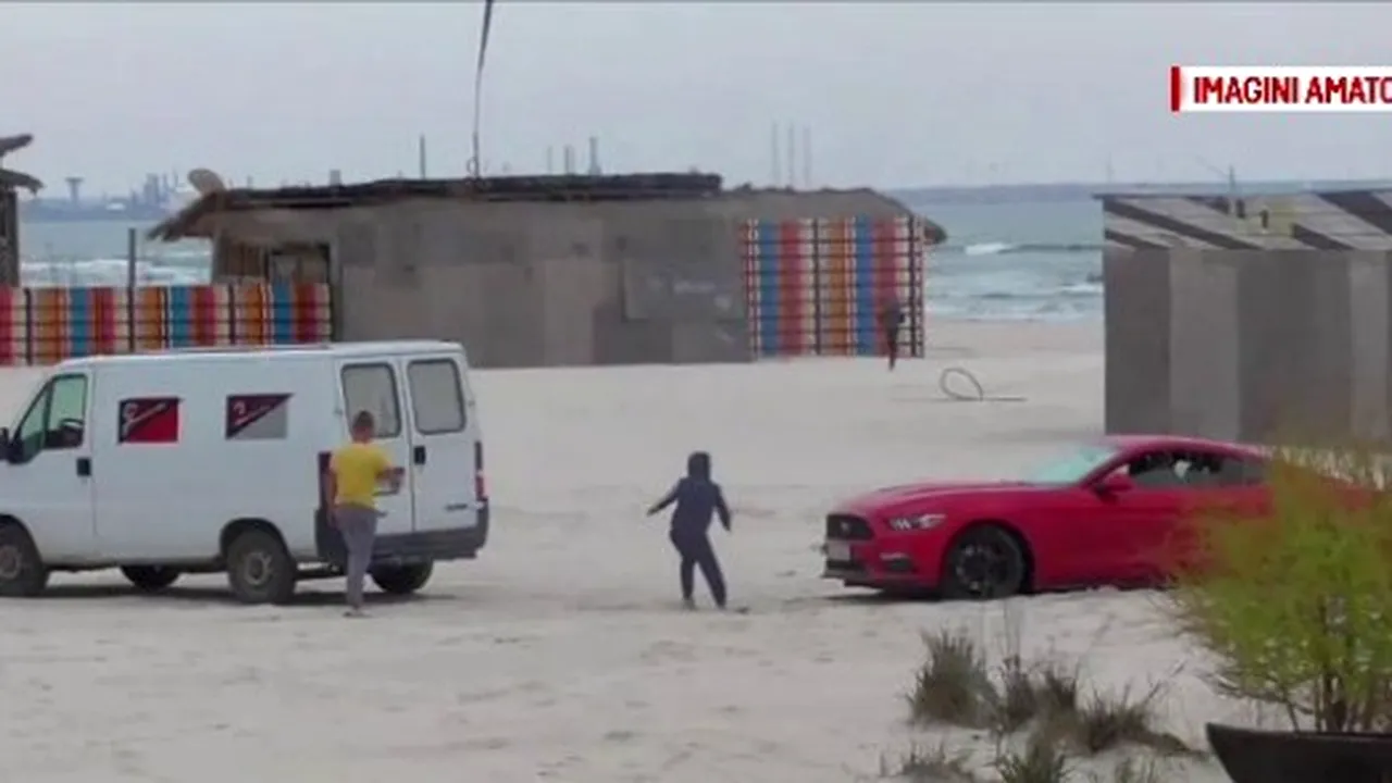 Un șofer s-a gândit să își ''parcheze'' bolidul pe plaja din Mamaia, însă pedeapsa a venit imediat. Acum, riscă și o amendă uriașă
