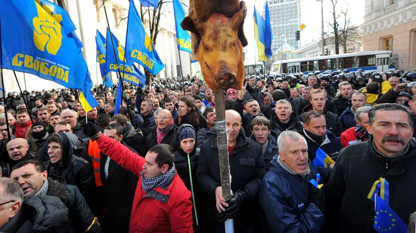 Manifestanții rămân mobilizați la Kiev, în pofida frigului și zăpezii