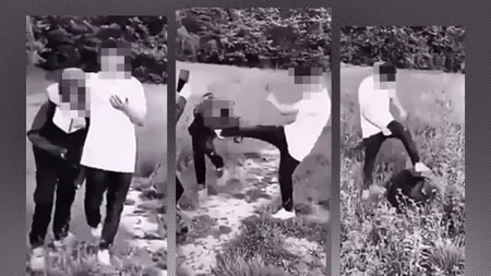 VIDEO | Copil BĂTUT CRUNT de un adolescent, pe un câmp din Bragadiru. Agresorul a fost prins de polițiștii din Ilfov