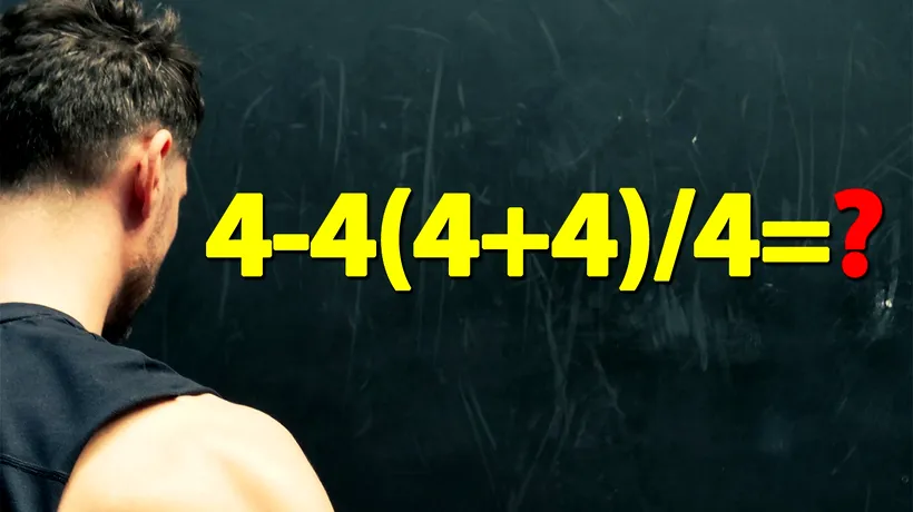 Test IQ la care și geniile greșesc | Cât face 4-4(4+4)/4=?