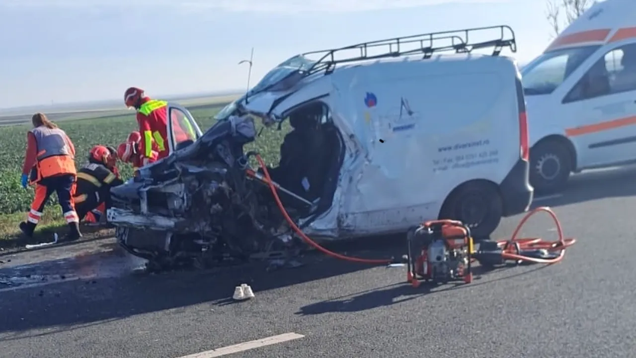 Accident CUMPLIT PE Drumul Morţii E85, în Buzău. Angajatul unei firme de gaze a decedat după o coliziune între trei maşini