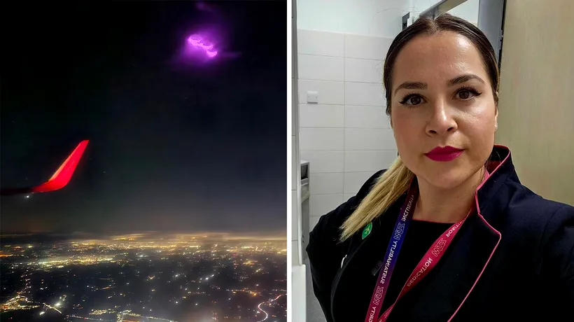 OZN, fotografiat noaptea dintr-un avion WizzAir, de o stewardesă româncă? Denisa Tănase: „Nu am văzut în viața mea așa ceva”