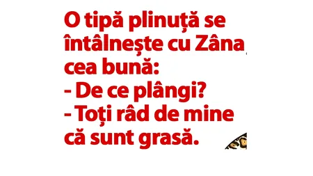 Bancul de duminică| O femeie plinuță, față în față cu Zâna cea bună. 