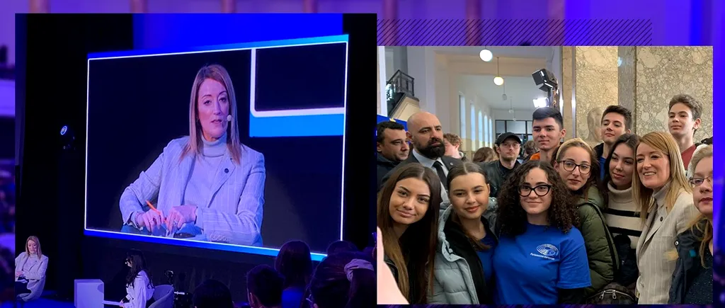 EXCLUSIV VIDEO | Mesajul președintelui Parlamentului European pentru tinerii din România: ”Trageți-i la răspundere pe politicieni, pentru că în 2024 vă vor cere să-i votați. Nu renunțați când cineva încearcă să vă descurajeze”