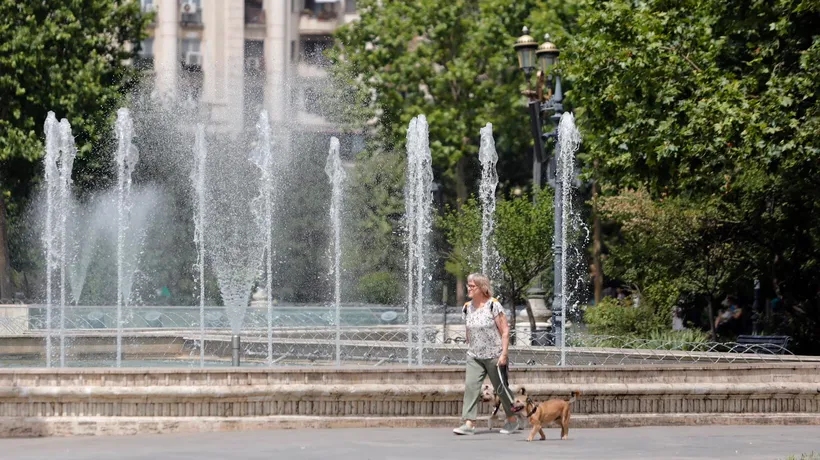 Capitala se topește la peste 40 de grade! Cod ROȘU de caniculă în București! Când vin ploile