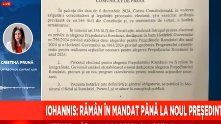 Cristina Prună: „Elena Lasconi este candidatul nostru, are susținerea oamenilor”
