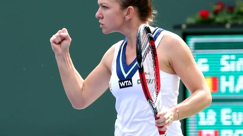 SIMONA HALEP în semifinalele INDIAN WELLS. SIMONA HALEP - CASEY DELLACQUA 6-2, 6-2. ''Privesc tenisul ca o plăcere și joc cu mare bucurie''