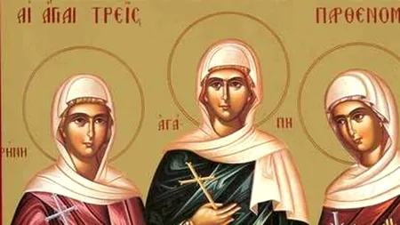 16 aprilie, Sfintele Muceniţe Agapi, Hionia şi Irina. Cine erau sfintele mucenițe al căror sacrificiu este prăznuit de Biserica Ortodoxă