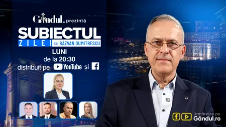 „Subiectul Zilei cu Răzvan Dumitrescu” începe luni, 28 septembrie, de la ora 20:30, live pe Gândul. Ramona Bruynseels analizează guvernul Mureșan. Suntem cu un pas mai aproape de anticipate?
