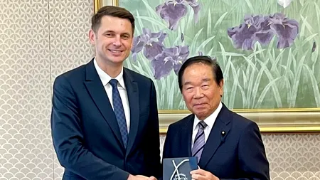 Mircea Abrudean, președintele Senatului, ÎNTÂLNIRE de lucru cu Excelența Sa Fukushiro Nukaga, în Japonia