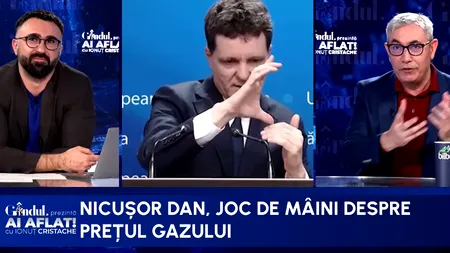Nicușor Dan, stand up comedy despre prețul gazului. Doru Bușcu: ”Este îngrijorător jocul mâinilor/N-am putut urmări cuvintele”