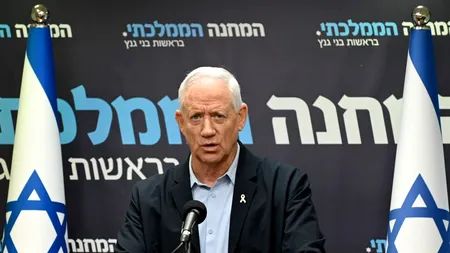 Benny Gantz și-a dat DEMISIA din cabinetul de război al premierului Netanyahu