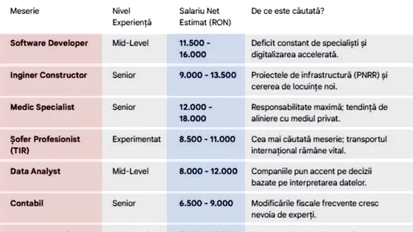 Am făcut calculul complet. Ce salariu ar trebui sa câștigi în 2026 pentru meseria ta, în România