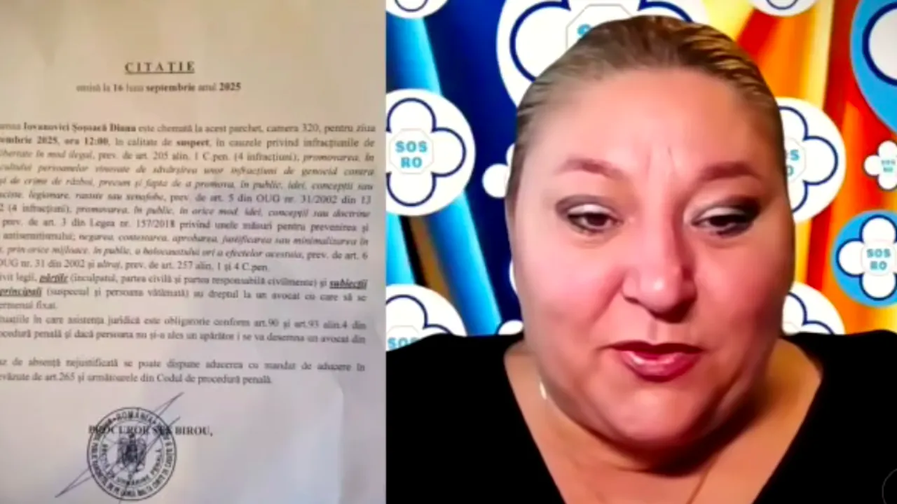 Diana Șoșoacă, chemată la Parchet pentru mai multe infracțiuni: 