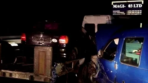 Accident în lanț pe Autostrada Timișoara-Lugoj: șase bulgari au ajuns în spital