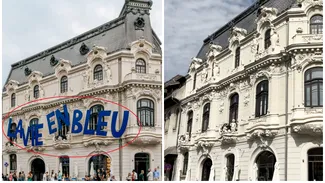 O nouă înfrângere pentru Mița Biciclista în „Războiul Merdenelelor”. După valul de reacții critice, a mai sosit și Poliția la fața locului și i-a obligat pe angajați să dea jos însemnele de pe clădirea de patrimoniu. Cum arată acum Mița Biciclista goală