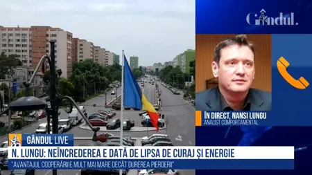 GÂNDUL LIVE. Nansi Lungu, analist comportamental: „Odată ce a trecut fenomenul, rescriem trecutul în funcție de ultimele informații pe care le avem”