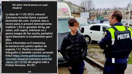 Mesaj RO-Alert după dispariția acestui tânăr din Botoșani. Ireal unde a fost găsit Denis și ce făcea, de fapt