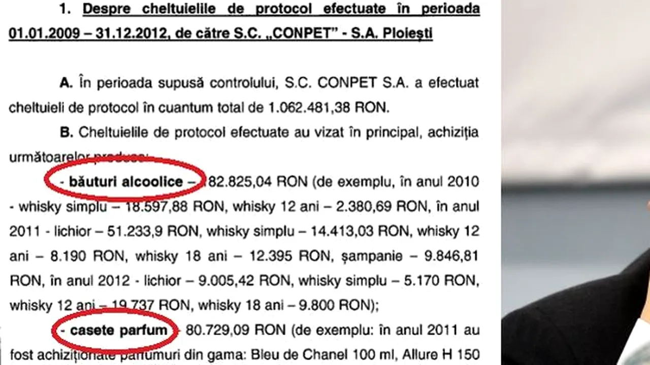 Ponta sesizează DNA pentru achiziții de protocol de 1 milion de lei la CONPET