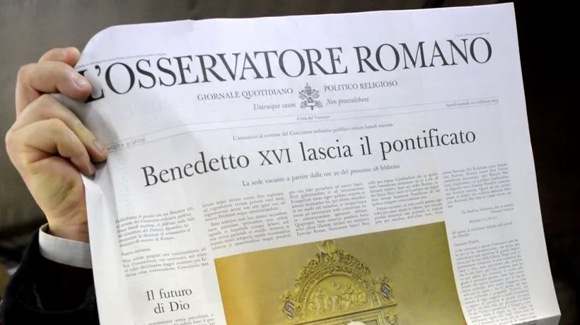 Cine este primul jurnalist care a transmis știrea despre demisia Papei