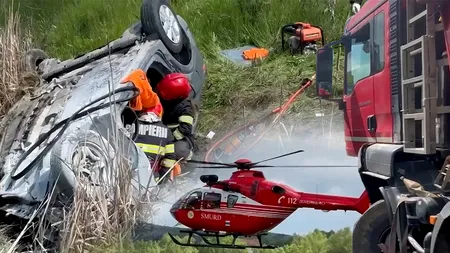 Accident grav în localitatea Mihăiești din Cluj. Doi oameni au MURIT, iar alți doi sunt în stare gravă