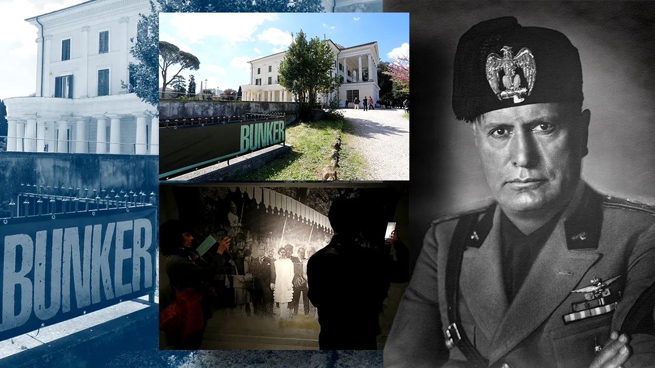 BUNCĂRUL părintelui fascismului, Benito Mussolini, transformat în galerie de aducere aminte