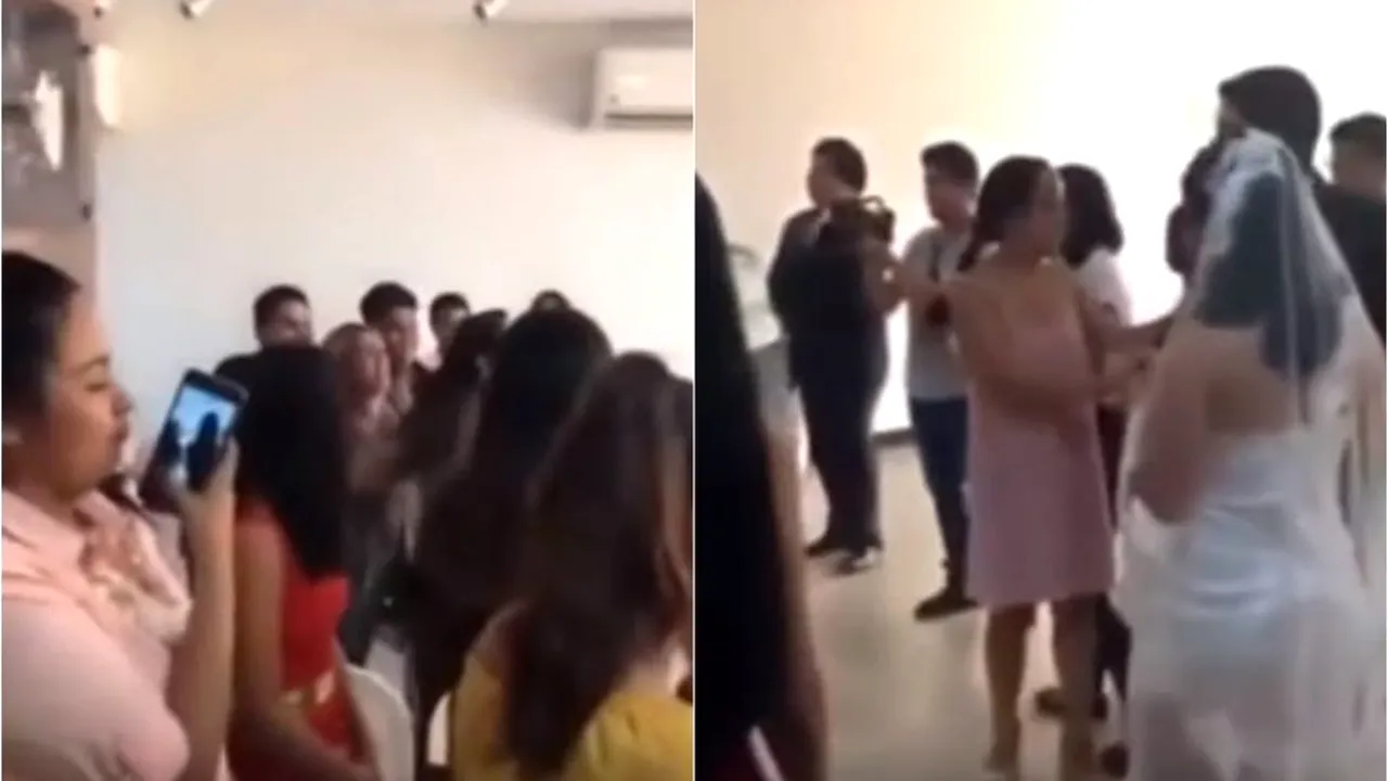 Ca în telenovele: A plesnit-o pe mireasă chiar în ziua nunții după ce i-a strigat mirelui „Te iubesc. Nu te poți căsători