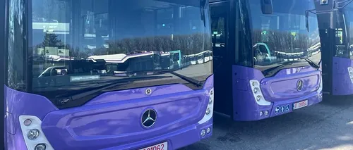 Cum arată noile autobuze Mercedes cumpărate de Primăria Pitești | GALERIE FOTO