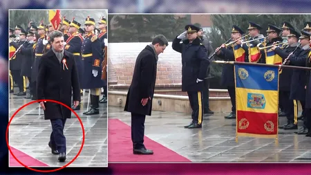 Nicușor Dan, o nouă gafă de Ziua Unirii. A mers pe lângă covorul roșu la ceremonia oficială