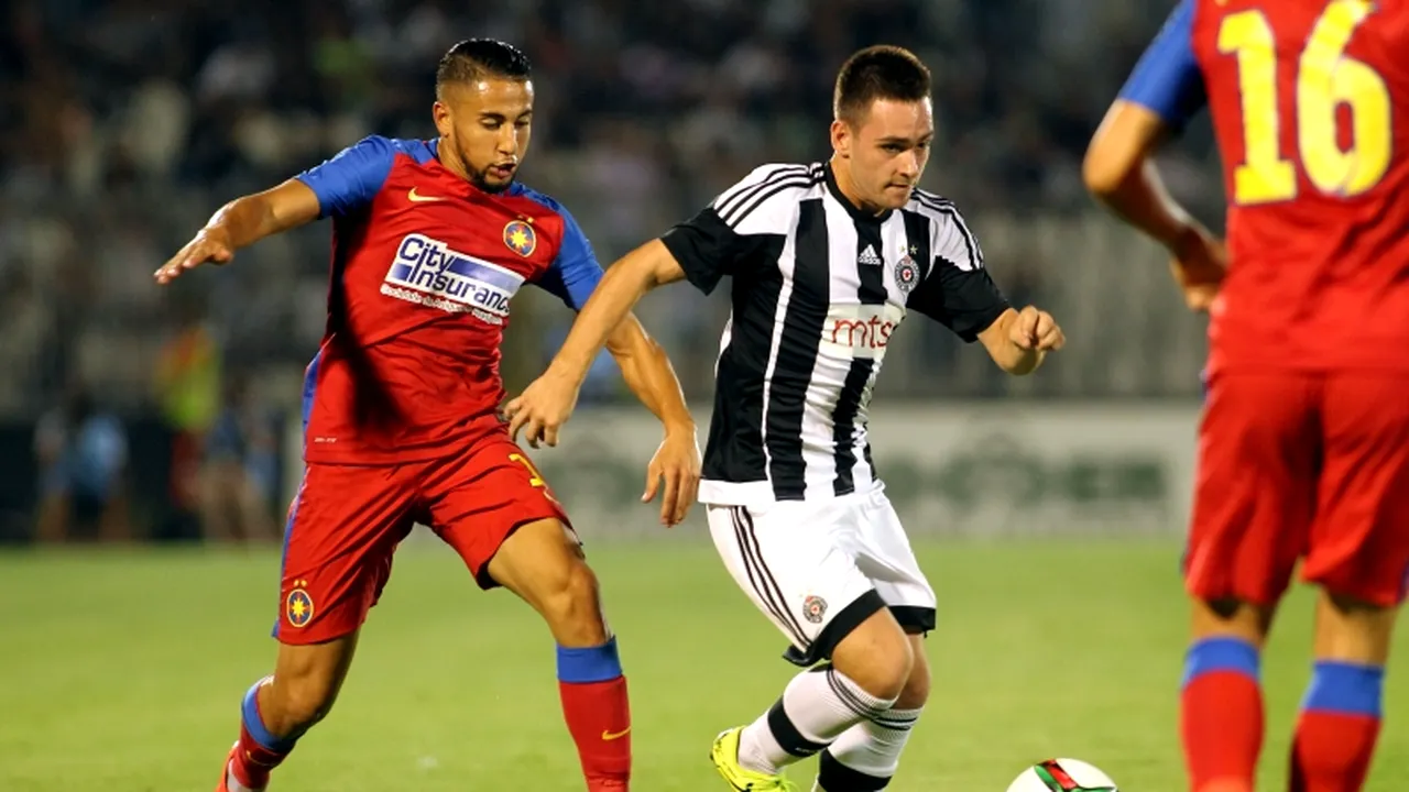 Câți români au urmărit meciul Partizan-Steaua 4-2