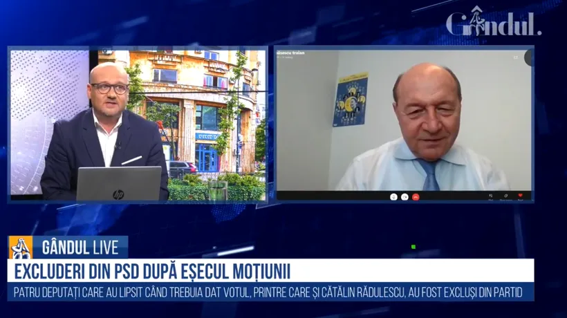GÂNDUL LIVE. Traian Băsescu, acuzații dure la adresa Gabrielei Firea: „Primăria Capitalei, transformată în casă de filme de scurtmetraj pentru propria reclamă”