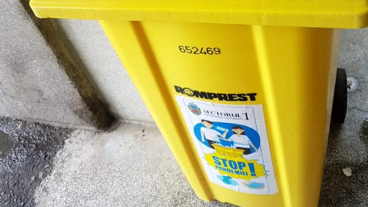 FOTO. Tomberoane speciale pentru colectarea măștilor și mănușilor, amplasate în parcurile și școlile din Sectorul 1