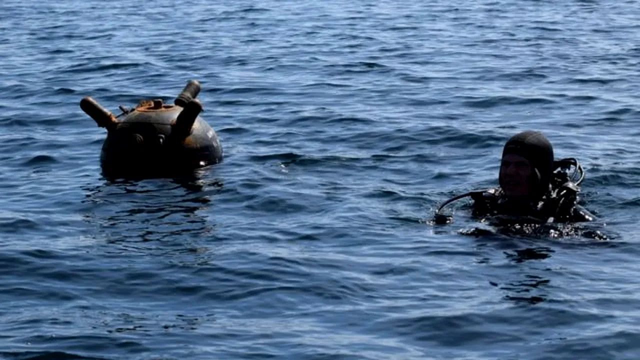 Încă o MINĂ marină pe litoralul românesc, la Costinești. Dragorul 30 