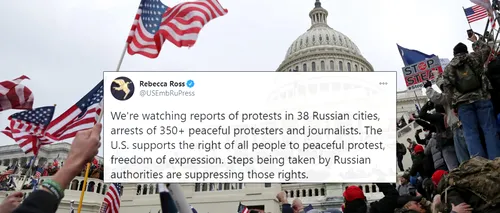 Rusia cere explicații Americii pentru protestele de la Moscova! Ce rol au jucat SUA în evenimentele din Piața Roșie